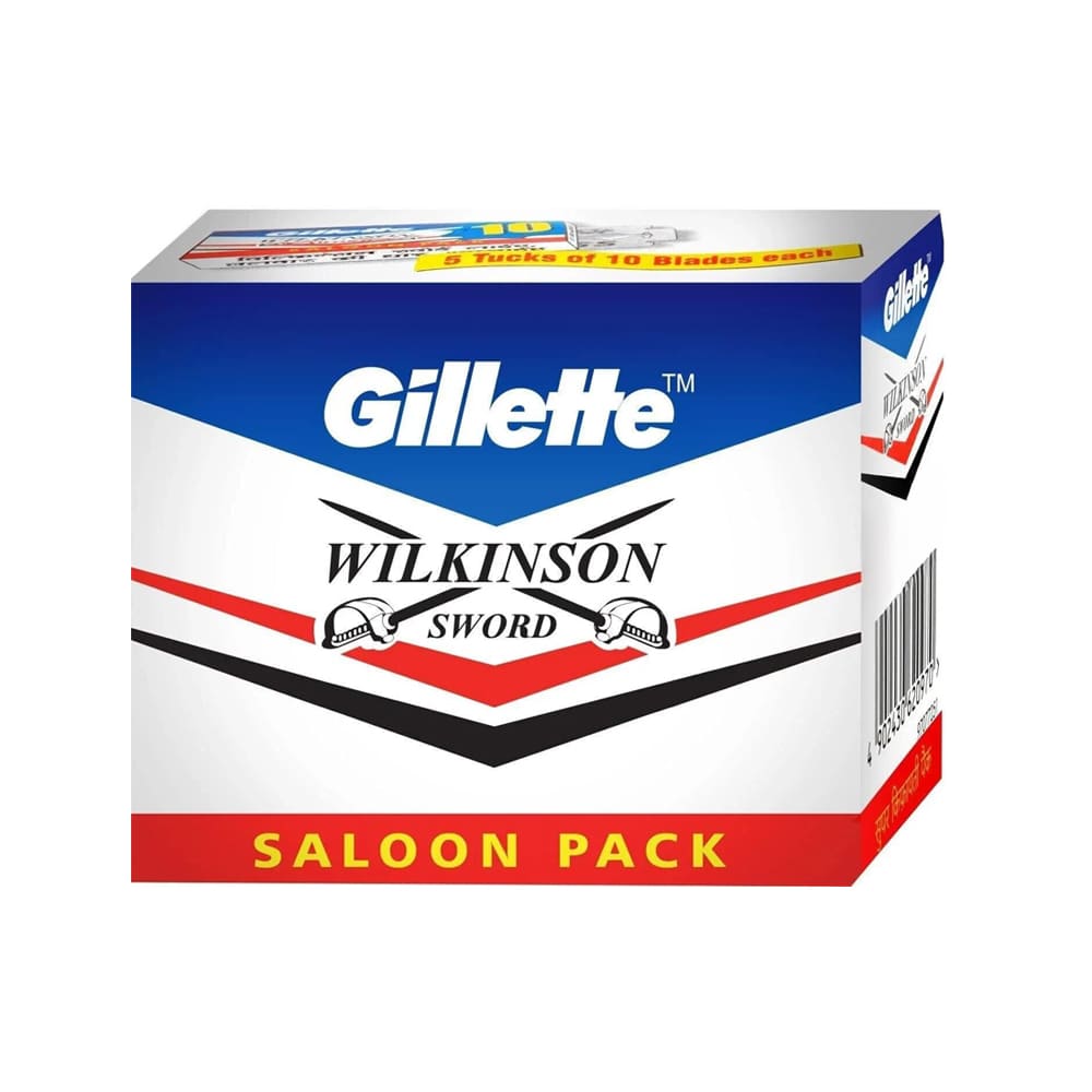 50 lamette da barba Gillette Wilkinson Sword