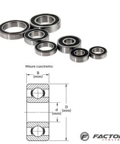 Cuscinetto a sfera movimento centrale 25x37x7