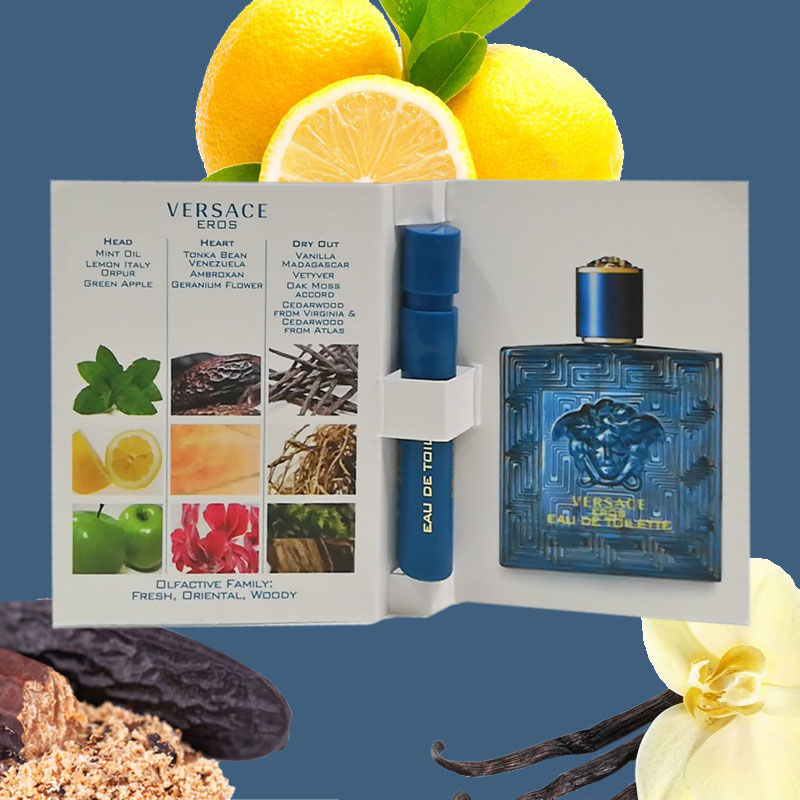 Campioncini VERSACE EROS edt uomo 1ml – 10 pezzi - immagine 2