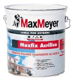 Maxfix fondo fissativo acrilico trasparente lt 1